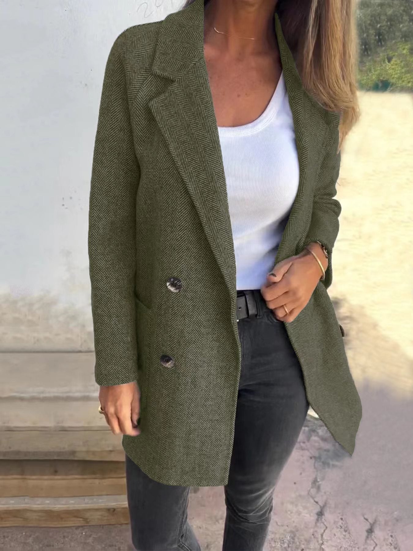 Street Hipster Padded Woolen Coat