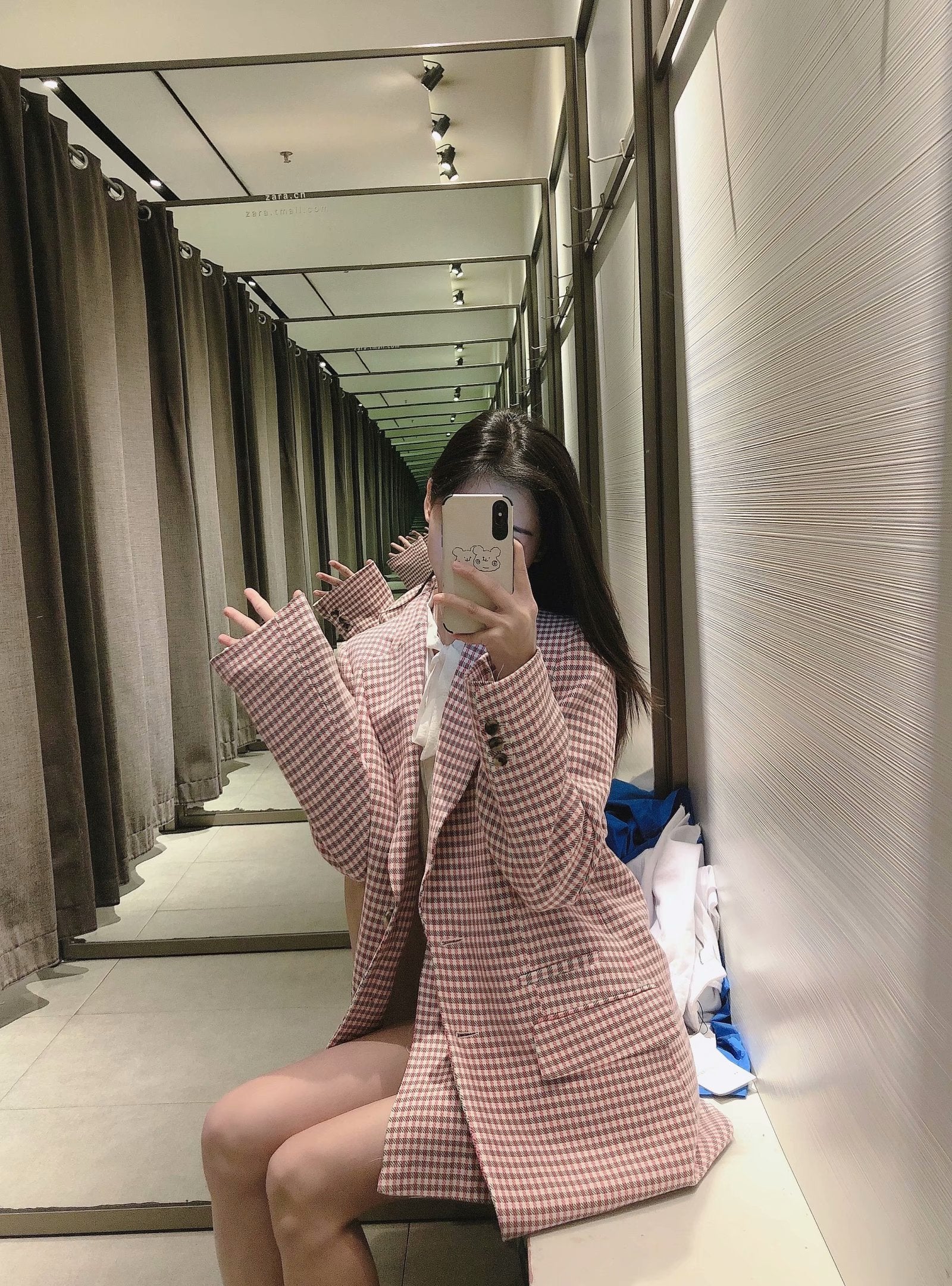 European And American Style New Fashion Houndstooth Casual Suit Jacket, Hakama