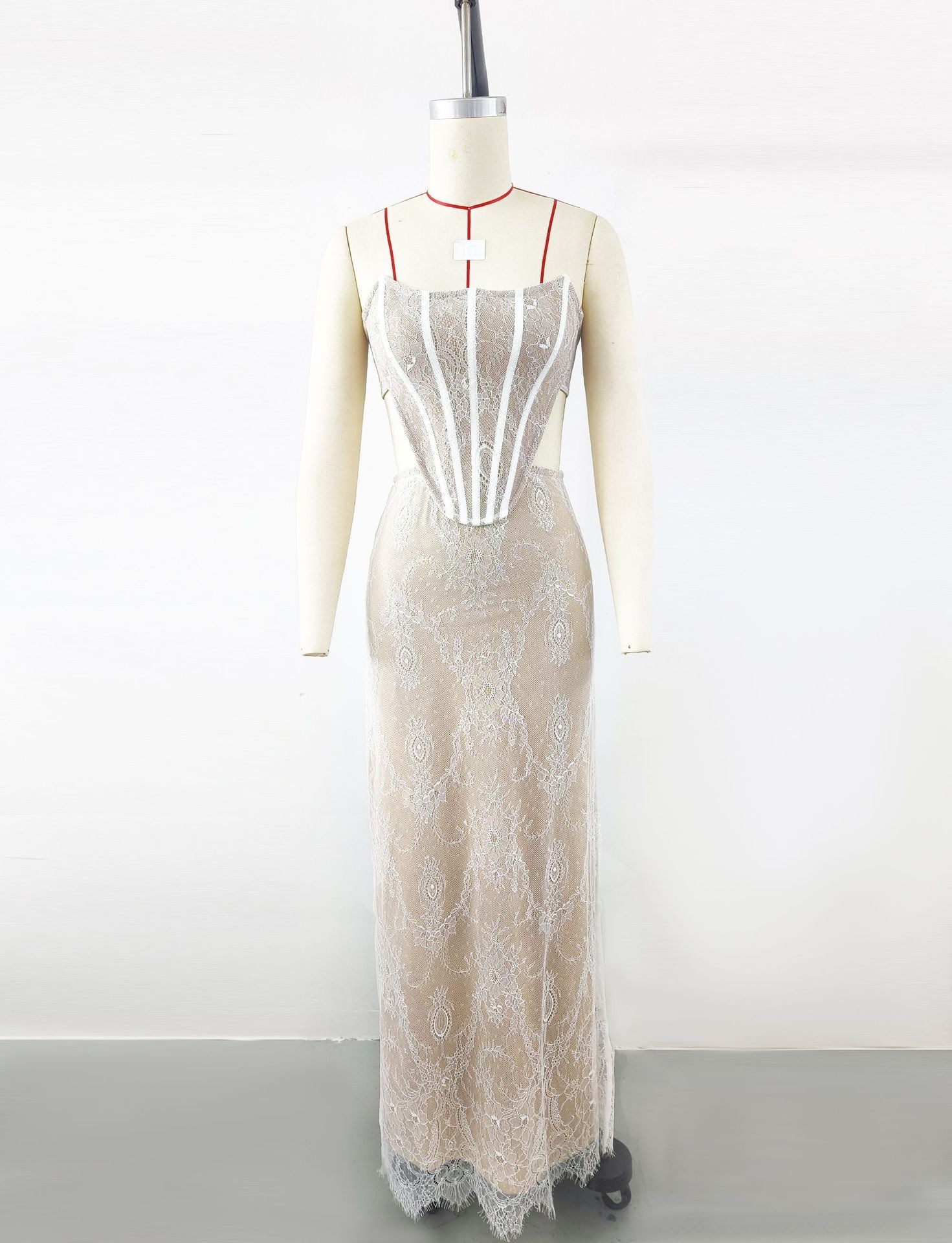 Bandage Dress Women's French Lace Dress