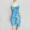 Women's Temperament Leisure Hollow Bandage One-piece Dress