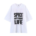 European And American Style Women's Fashion Casual Round Neck Loose Half Sleeve Printed T-shirt