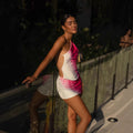 Fashion Frontline Backless Suit Printing