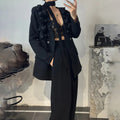 Stitching Flower Ribbon Suit Jacket High Waist Slim Suit