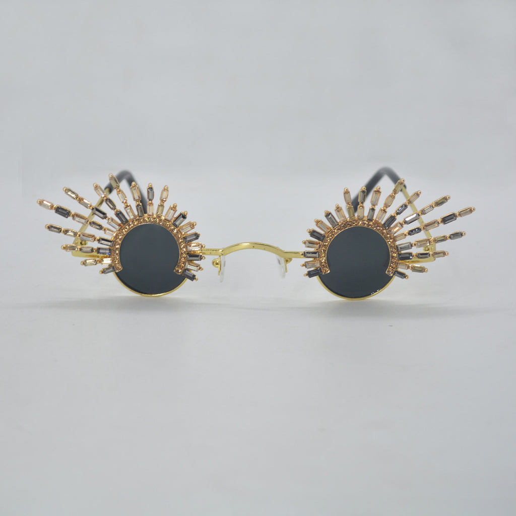 Retro Design Irregular Tassel Sunglasses