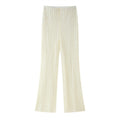 Top And Trousers Two-piece Set With Pointed Lace At Hem