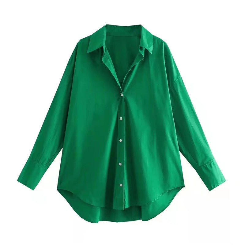 Urban Casual Multi-color Poplin Shirt
