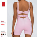 Nude Feel Quick-drying Beauty Back Cross One-piece Shorts