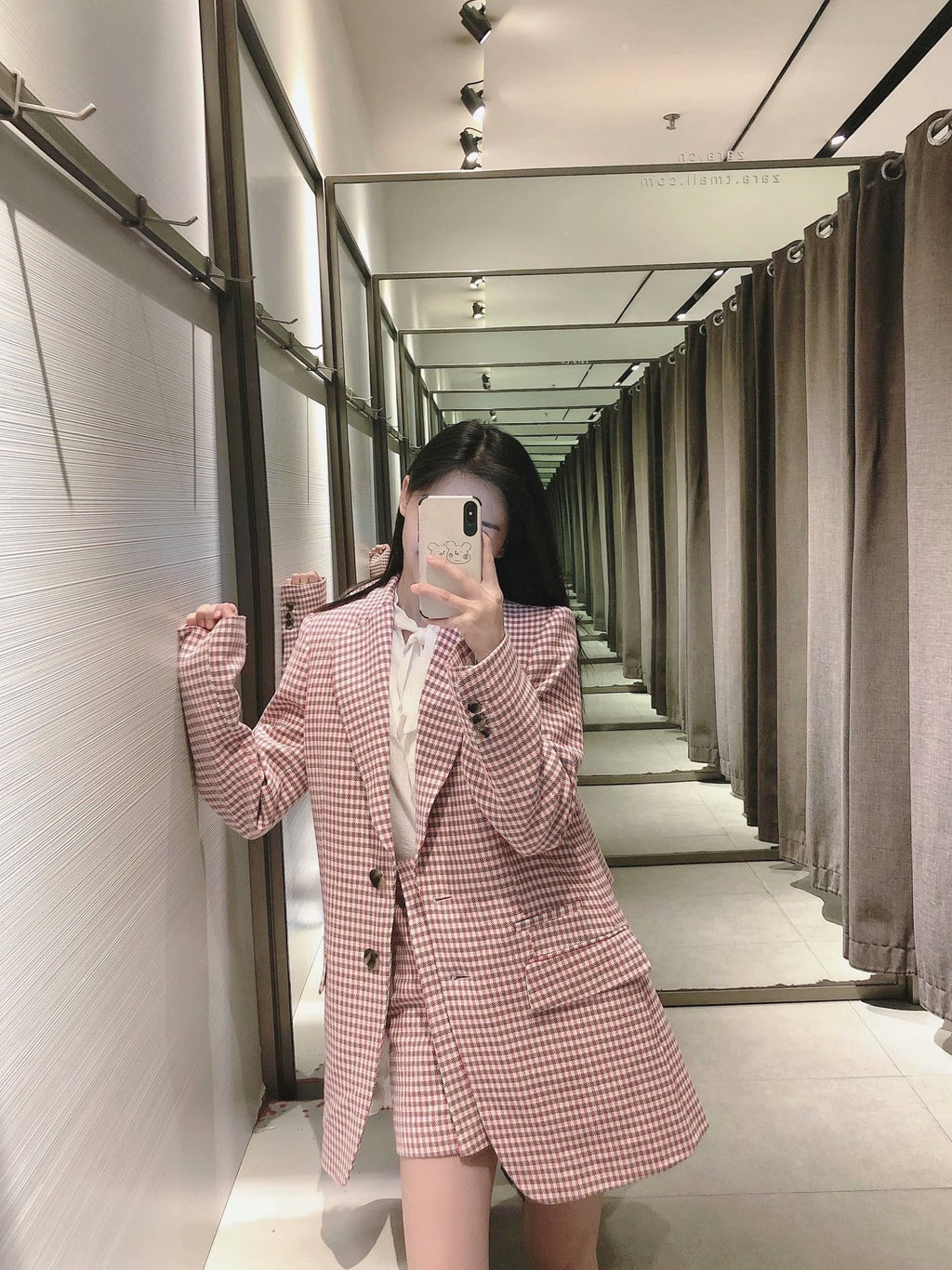 European And American Style New Fashion Houndstooth Casual Suit Jacket, Hakama