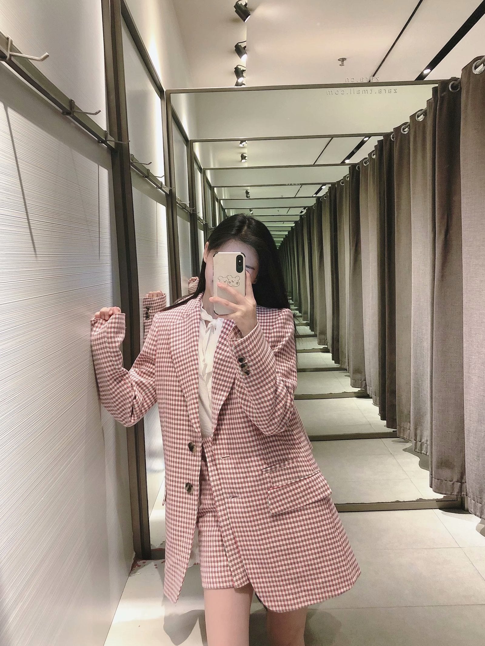 European And American Style New Fashion Houndstooth Casual Suit Jacket, Hakama