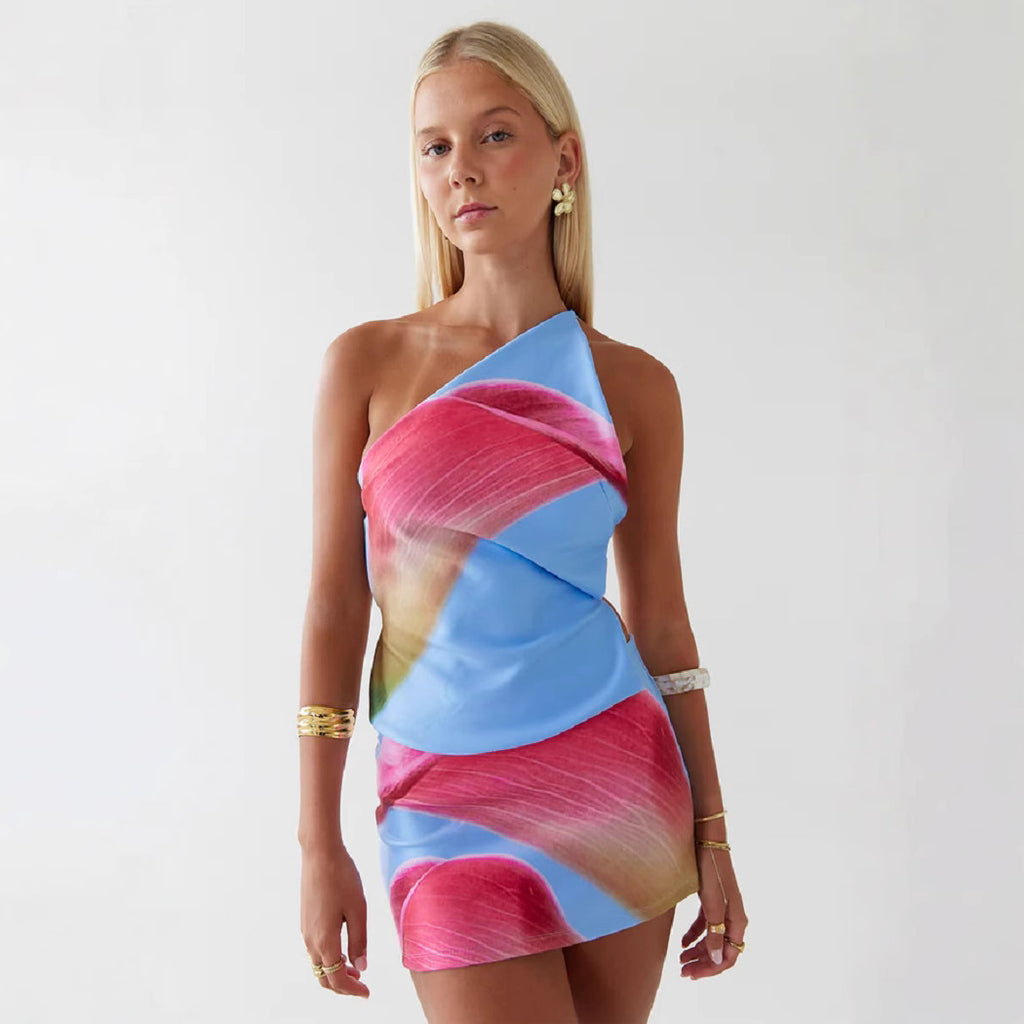 Fashion Frontline Backless Suit Printing