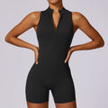 One Piece Yoga Suit Zipper Hip Lifting Tight Fitting Sports And Fitness Suit Swimsuit
