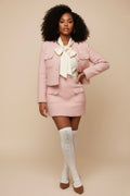 Short Coat Shirt High Waist Short Skirt Elegant Socialite Two-piece Suit