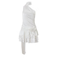 Women's Spring Sexy French Style Temperament High-grade Off-shoulder Satin Backless Dress