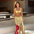 Three-piece Bikini Printed Split Women's Swimsuit Suit