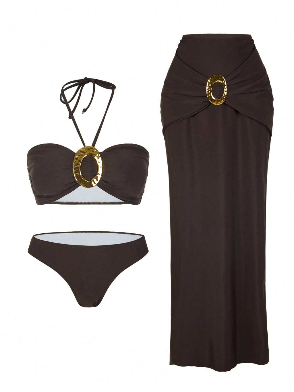 Design Sense One Piece Swimsuit Beach Hot Spring Suit Female