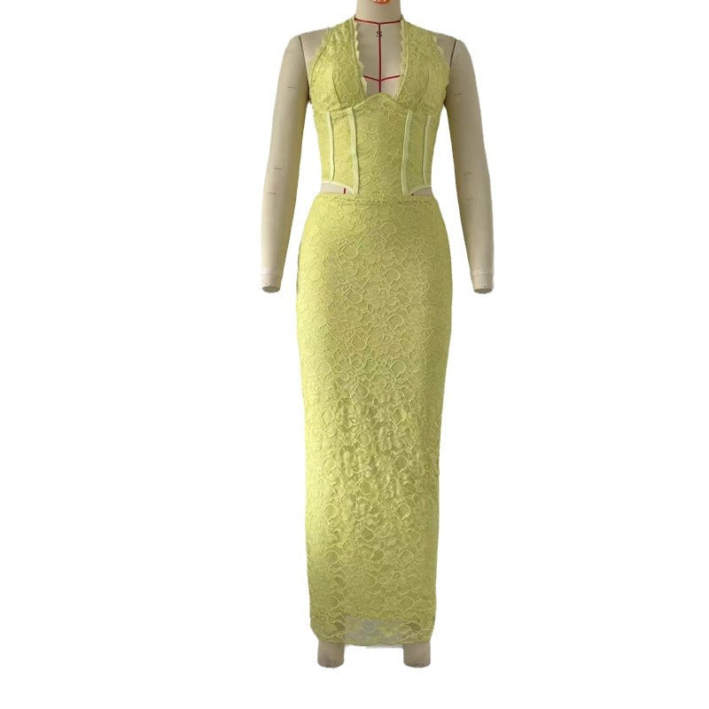 Pure Desire Halter Backless Dress