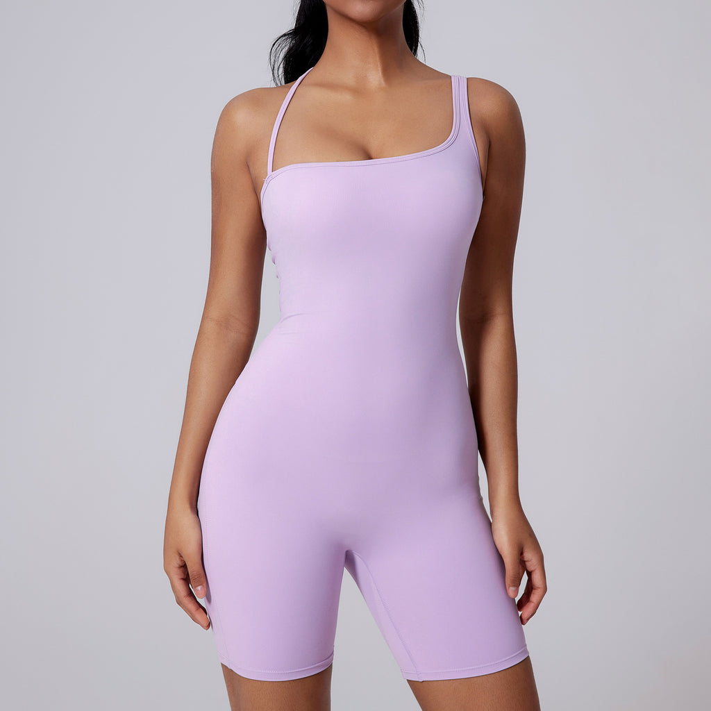 Asymmetric Beauty Back Yoga Clothes Dance Sports Jumpsuit