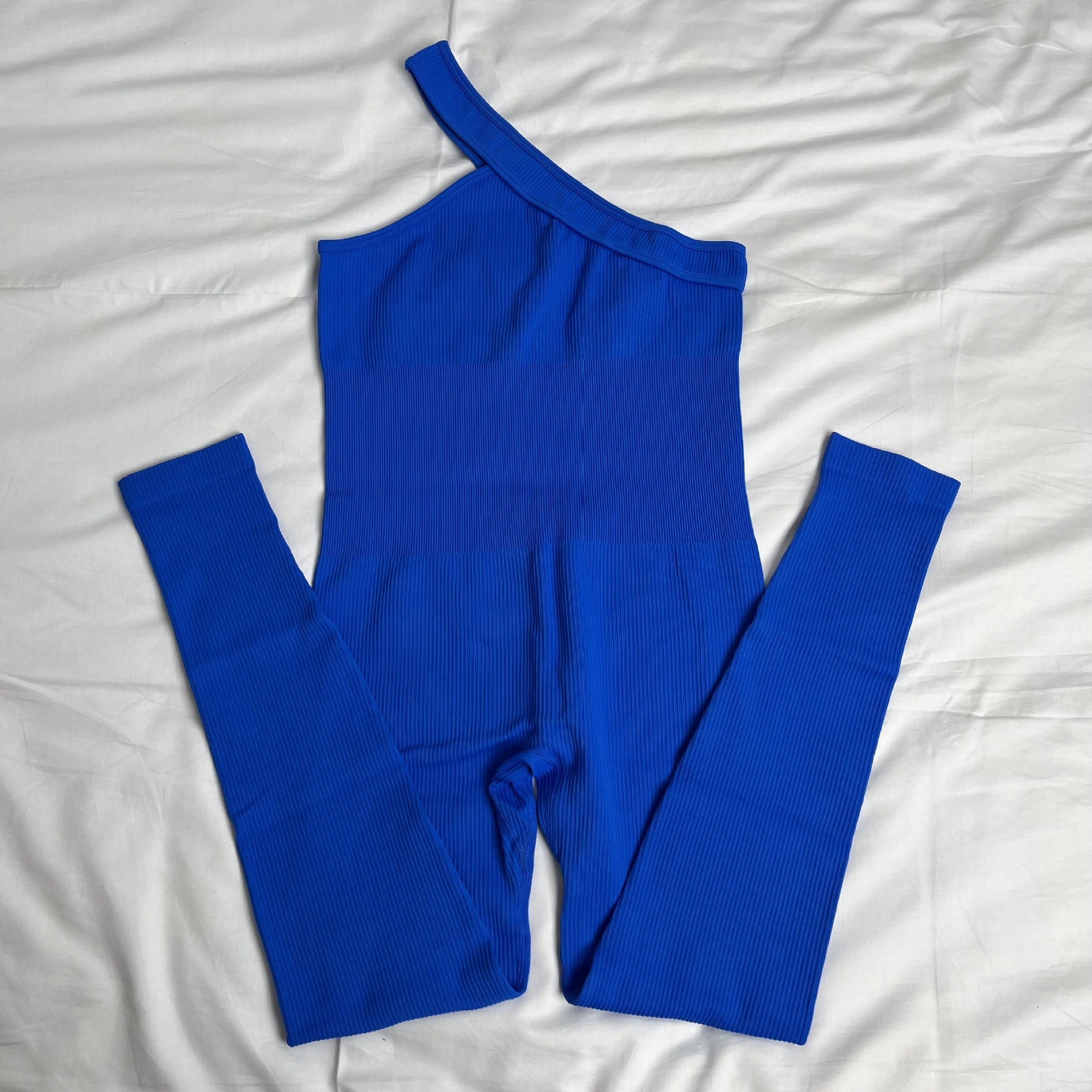 New One Shoulder Sports Jumpsuit For Women