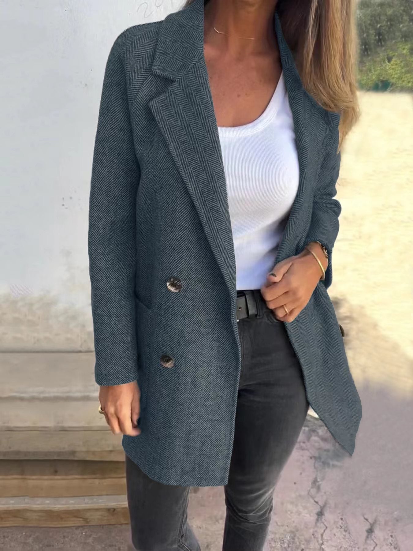Street Hipster Padded Woolen Coat
