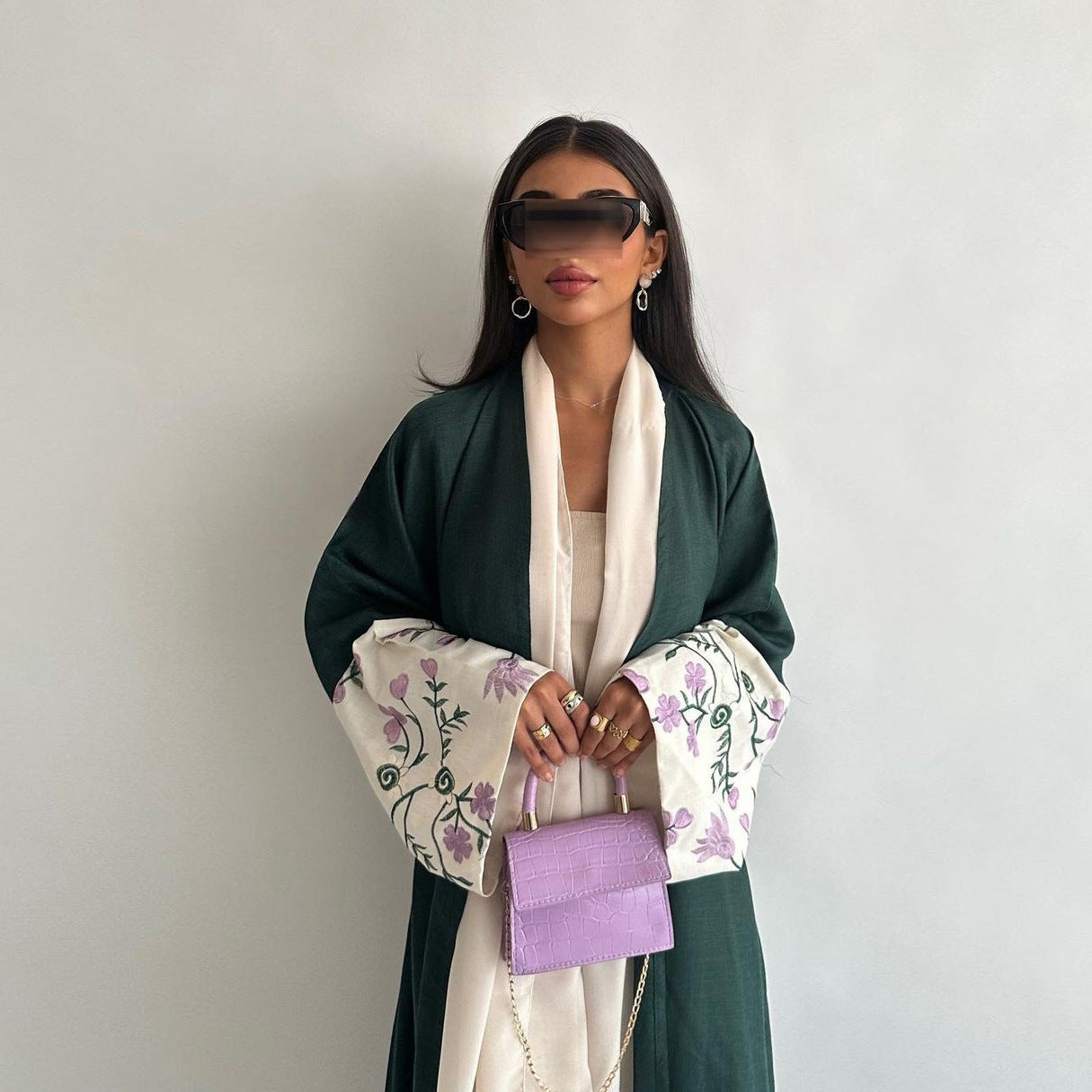 MQ136 Dubai Middle East Cardigan Robe Embroidery Embroidery