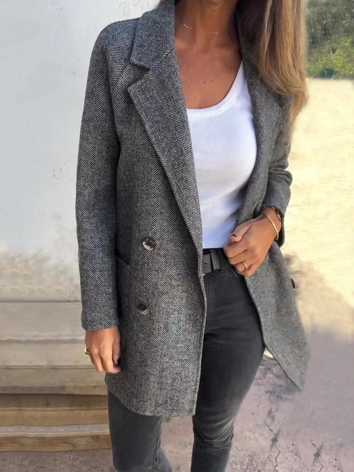 Street Hipster Padded Woolen Coat