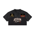 Women’s Cropped Paneled V-Neck Jersey