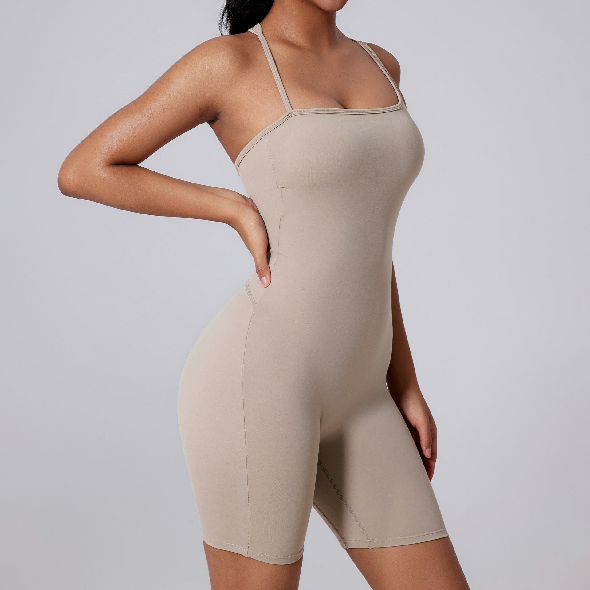 Asymmetric Beauty Back Yoga Clothes Dance Sports Jumpsuit