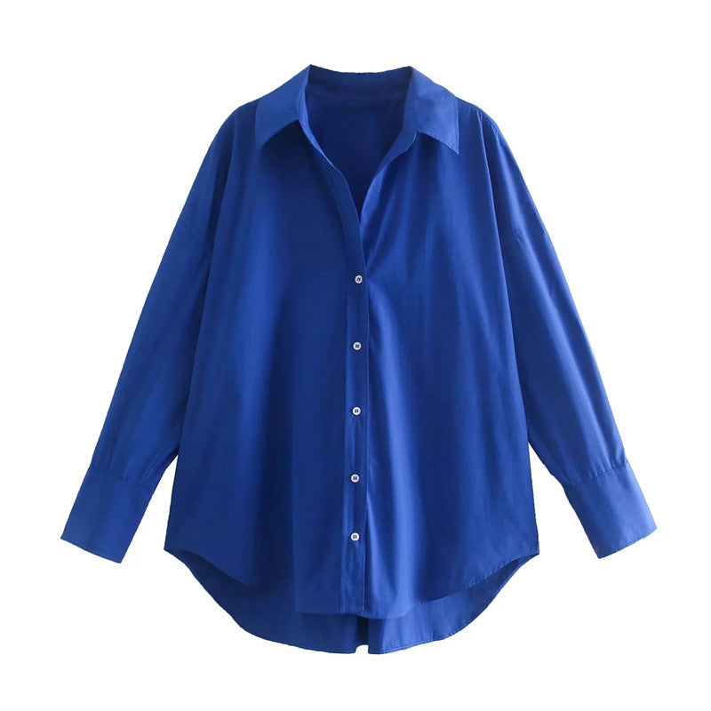 Urban Casual Multi-color Poplin Shirt